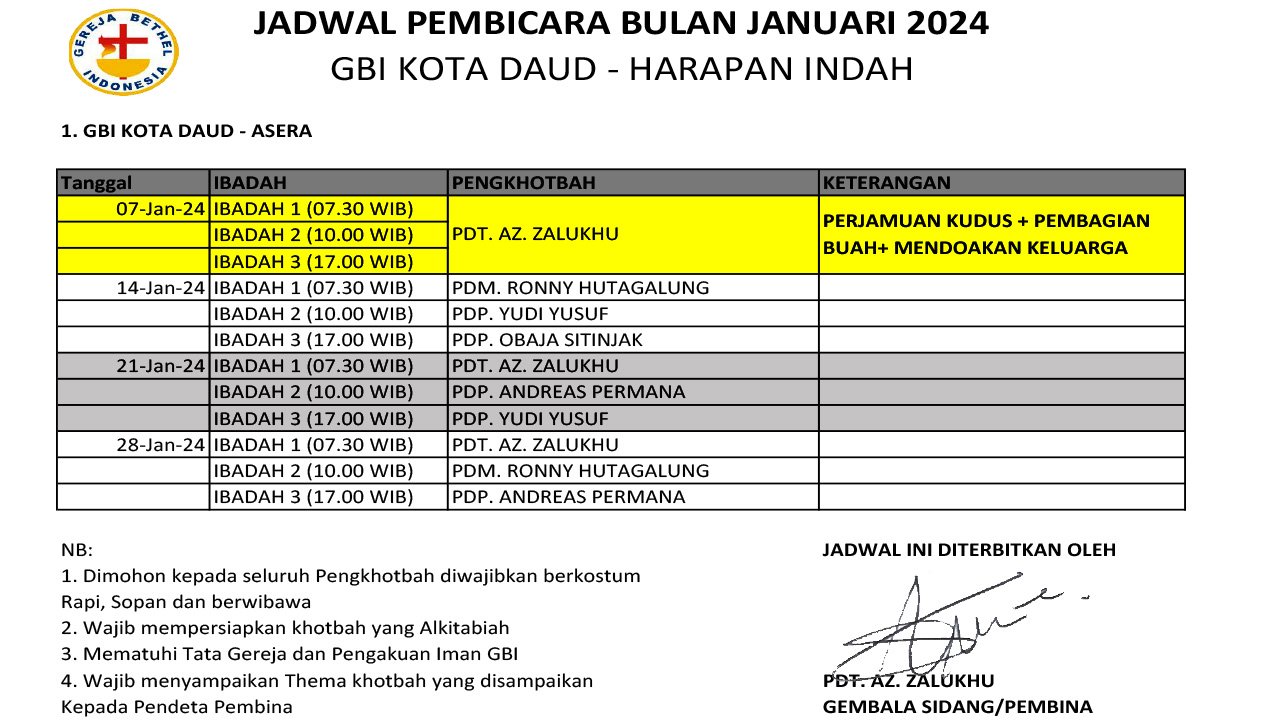 Jadwal